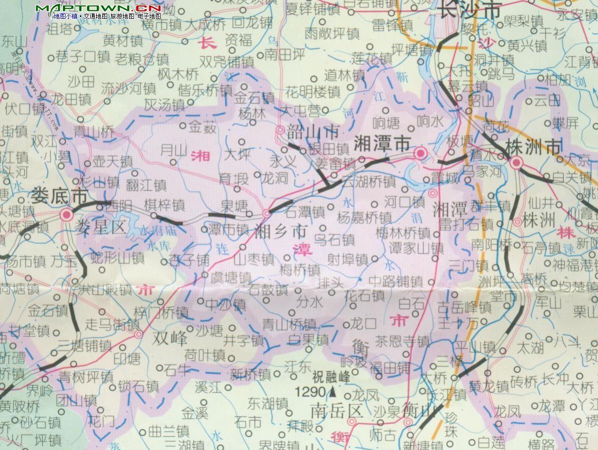湖南韶山旅游景点地图_湘潭地图库图片