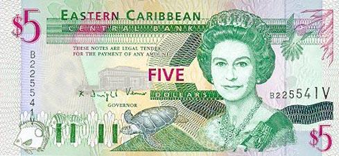 世界貨幣-聖文森特和格林納丁斯群島St.Vincent5東加勒比元正面.jpg
