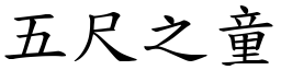 五尺之童 (楷體矢量字庫)