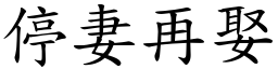 停妻再娶 (楷體矢量字庫)