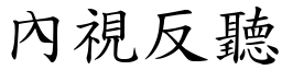 內視反聽 (楷體矢量字庫)