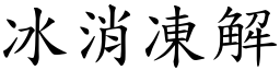 冰消凍解 (楷體矢量字庫)