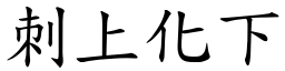 刺上化下 (楷體矢量字庫)
