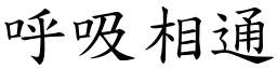 呼吸相通 (楷體矢量字庫)