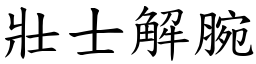 壯士解腕 (楷體矢量字庫)