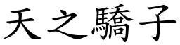 天之驕子 (楷體矢量字庫)