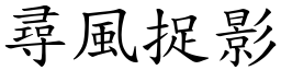 尋風捉影 (楷體矢量字庫)