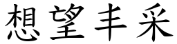 想望丰采 (楷體矢量字庫)