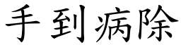 手到病除 (楷體矢量字庫)