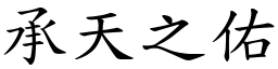 承天之佑 (楷體矢量字庫)
