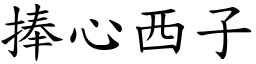 捧心西子 (楷體矢量字庫)