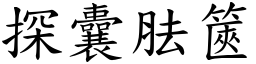 探囊胠篋 (楷體矢量字庫)