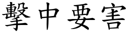 擊中要害 (楷體矢量字庫)