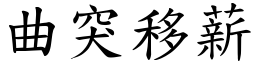 曲突移薪 (楷體矢量字庫)