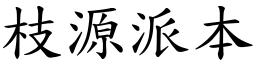 枝源派本 (楷體矢量字庫)