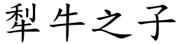 犁牛之子 (楷體矢量字庫)