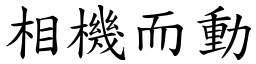相機而動 (楷體矢量字庫)