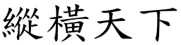縱橫天下 (楷體矢量字庫)