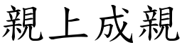 親上成親 (楷體矢量字庫)