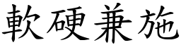 軟硬兼施 (楷體矢量字庫)
