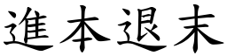 進本退末 (楷體矢量字庫)