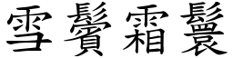 雪鬢霜鬟 (楷體矢量字庫)