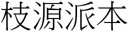 枝源派本 (宋體矢量字庫)